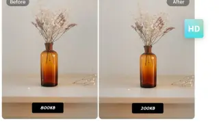 Porównanie zdjęć: po lewej 800KB, po prawej 200KB. Dowiedz się, jak zmniejszyć rozmiar zdjęcia, zachowując jakość HD.