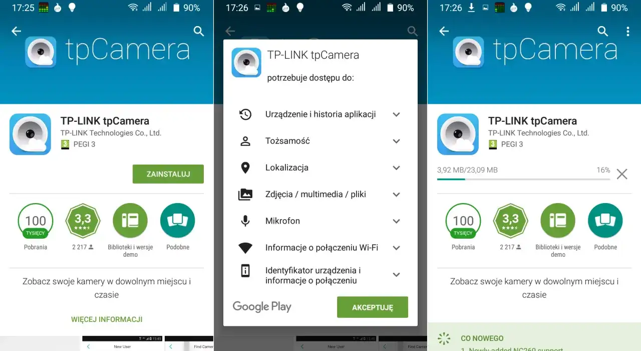 Uniwersalna aplikacja do kamer wifi po polsku. TP-LINK tpCamera pozwala na zdalny podgląd kamer z dowolnego miejsca.