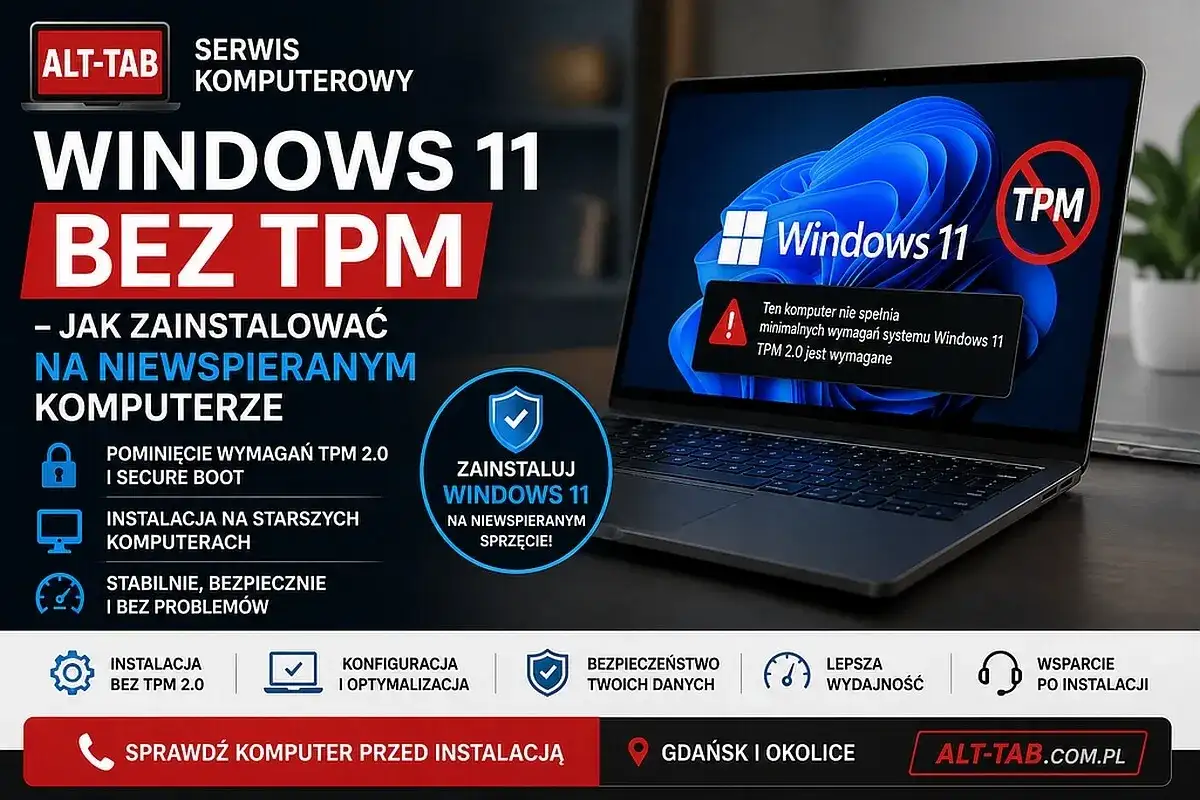 Jak zainstalować Windows 11 na nowym komputerze bez TPM. Poradnik instalacji na starszych sprzętach.