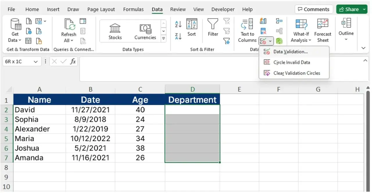 Excel: jak zrobić listę rozwijaną w Excelu. Kliknij