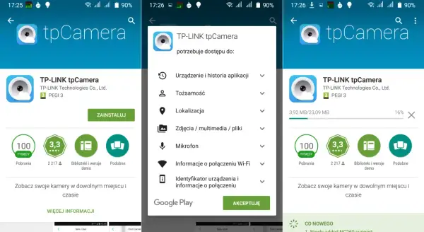 Uniwersalna aplikacja do kamer wifi po polsku. TP-LINK tpCamera pozwala na zdalny podgląd kamer z dowolnego miejsca.